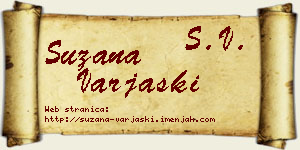 Suzana Varjaški vizit kartica